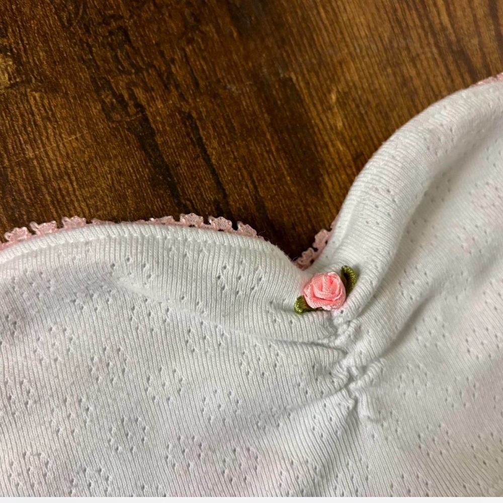 Urban Outfitters Coquette Rosette White Strapless Tunic Top - Picture 7 of 11